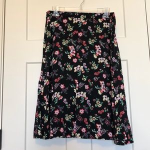 Gap floral a line skirt